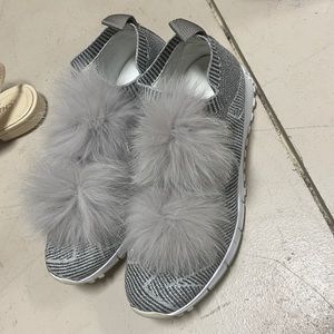 Jimmy Choo Norway Sneakers Faux Fur